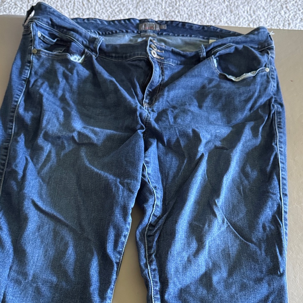 Blue Denim Crop Jegging